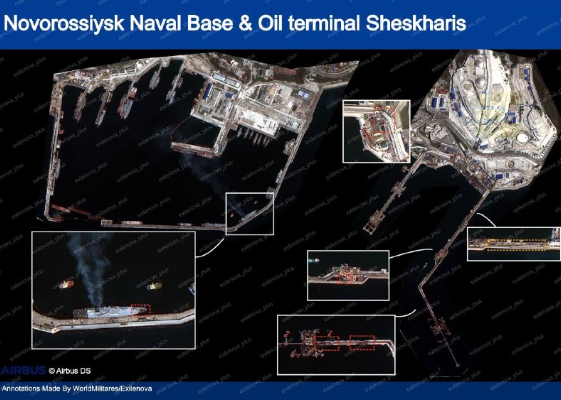 Зʼявилися супутникові знімки пошкодженого фрегату “Адмірал Макаров” у Росії