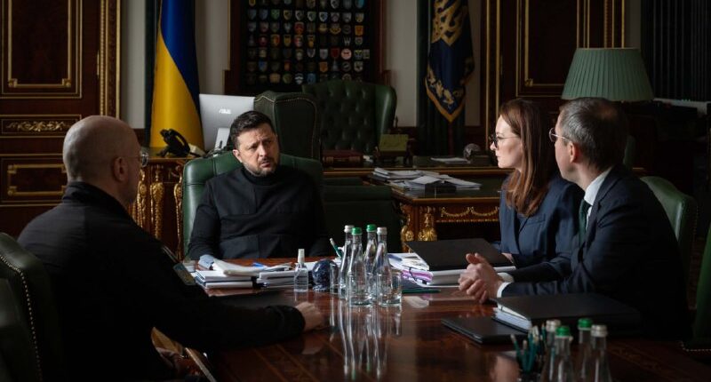Володимир Зеленський на переговорах