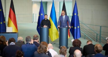 Володимир Зеленський і Фрідріх Мерц