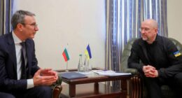 Прем’єр-міністр Болгарії Андрей Гюров і міністр енергетики України Денис Шмигаль