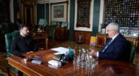 Президент України Володимир Зеленський і глава МЗС Андрій Сибіга