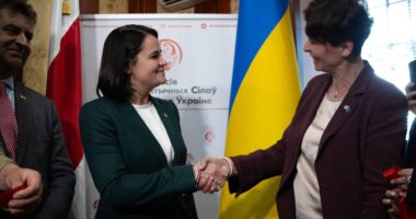 Тихановська відкрила у Києві Місію демократичних сил Білорусі