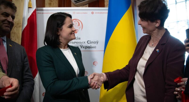 Тихановська відкрила у Києві Місію демократичних сил Білорусі