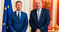Прем'єр-міністр Угорщини Петер Мадяр і президент Угорщини Тамаш Шуйок