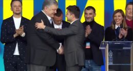 Петро Порошенко і Володимир Зеленський