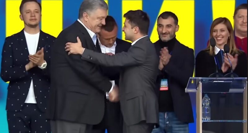 Петро Порошенко і Володимир Зеленський