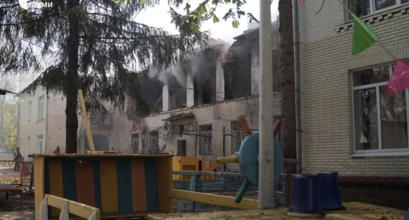 удар по дитсадку в Сумах