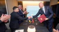 Президент України Володимир Зеленський і новий прем’єр-міністр Латвії Андріс Кулбергс