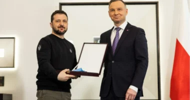 Зеленський і Дуда з Орденом Білого Орла