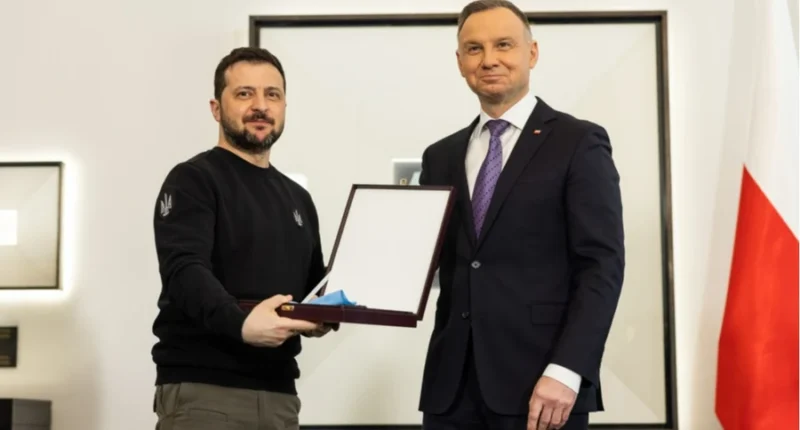 Зеленський і Дуда з Орденом Білого Орла