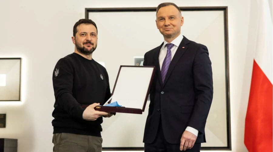 Зеленський і Дуда з Орденом Білого Орла
