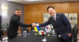 Президент України Володимир Зеленський і лідер Республіки Корея Лі Чже Мьон